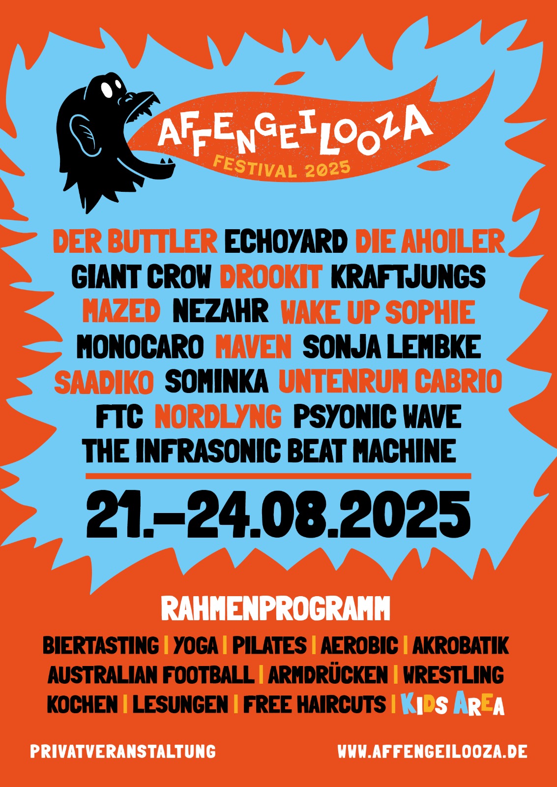 Plakat Affengeilooza 2025